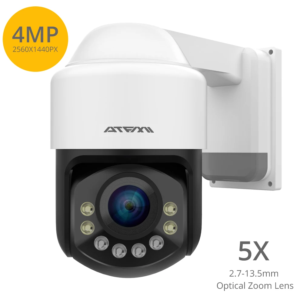 

Outdoor Wifi Camera Security ip camera HD 4MP cctv Mini 3 Inch PTZ Speed Dome Cameras Wireless 5X Zoom Two Way Audio Onvif iCsee