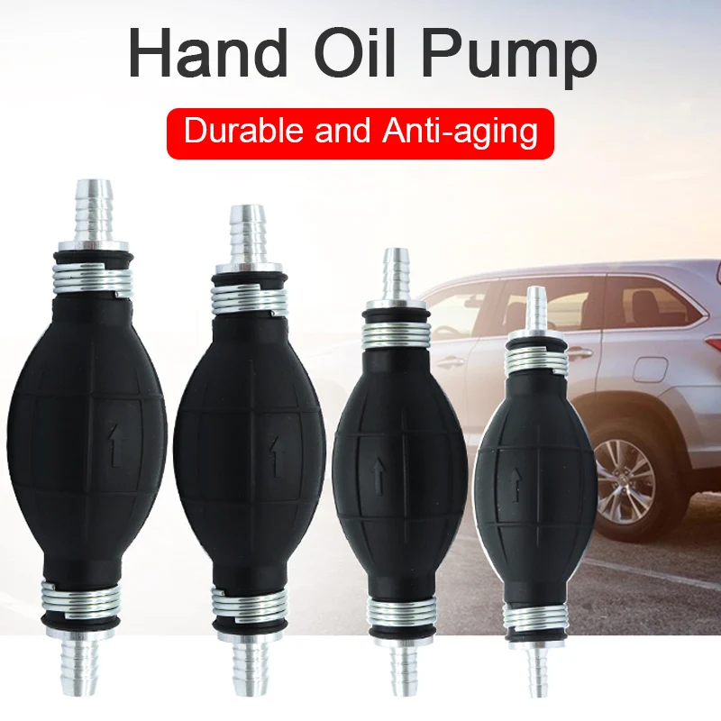 8mm Hand Pump Transfer Emergency Fuel Primer Ball Rubber Bottom Oil For