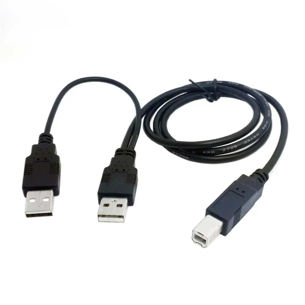 USB 2 0 A Male к входу в AM BM с usb Мощность Y кабель двойной одной принтер B для портативный