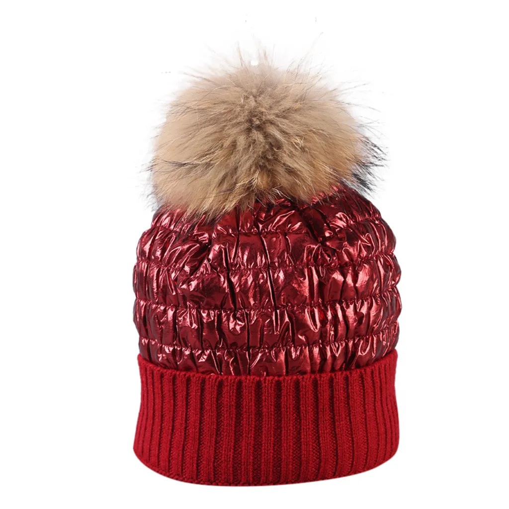 Зимняя вязаная шапка грива мяч воротник комплект Толстая теплая однотонная шапка с наушниками модная женская простая стильная винтажная зимняя шапка