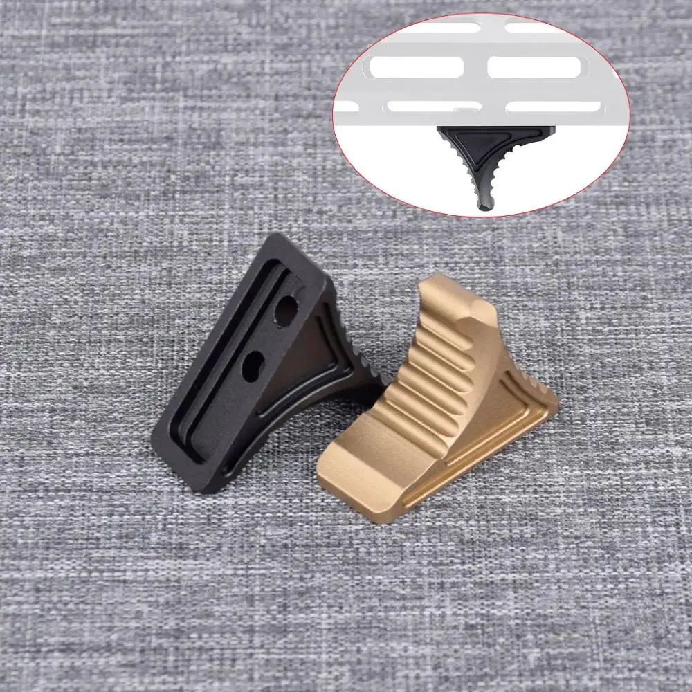 

Tactical CNC Aluminum Keymod M-LOK Handstop Kit Angeled Foregrip Accessories With Guide Rail Handguard For AR15 Gun Accessories