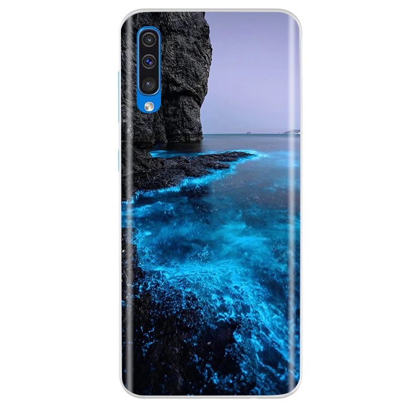 phone card case For Samsung Galaxy A50 A70 2019 Case Tpu Cover Soft Silicone Cute Painted Case For Samsung A70 A705F A50 A 50 A505F A 70 Fundas phone flip cover