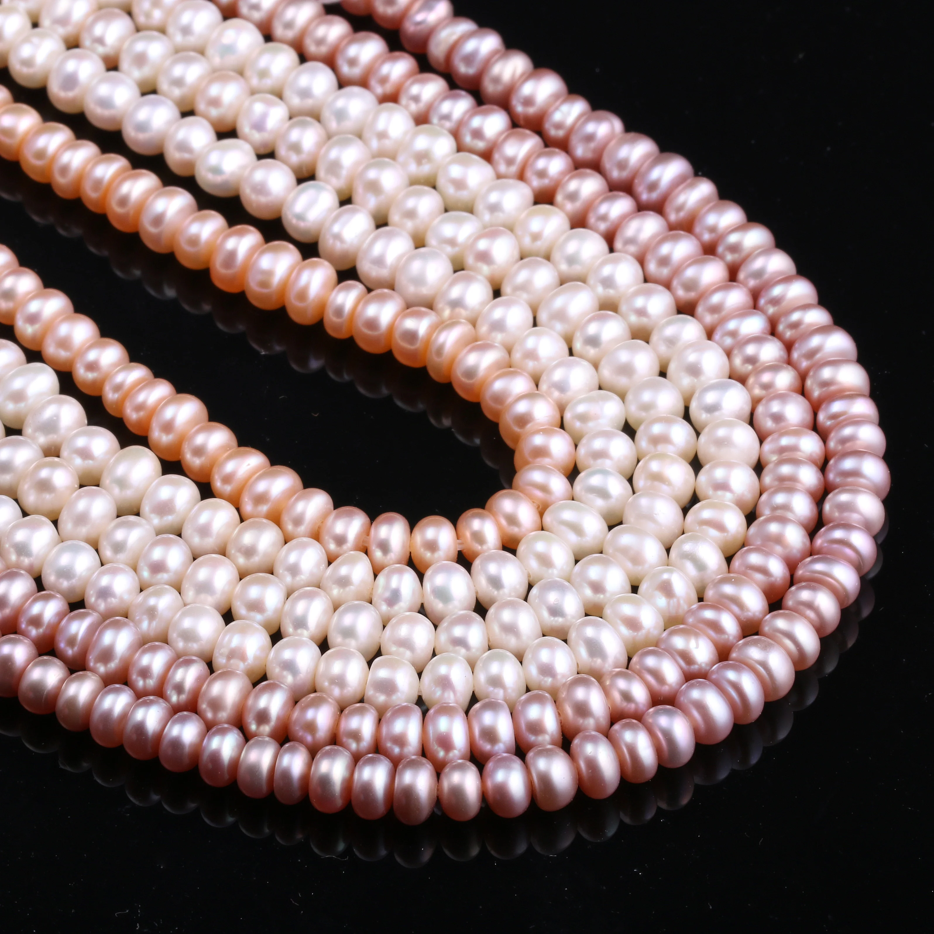

Natural Freshwater Pearl All Round Pearl White / Pink / Purple DIY For Making Necklaces Bracelets And Earrings 7-8mm