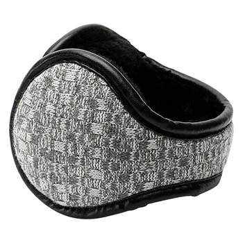 

Men Cycling Portable Foldable Adjustable Thickened Outdoor Sports Ear Muffs Hiking Keep Warm PU Leather Windproof Protection