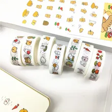 Autocollants de décoration pour Album journal intime fille, lapin de dessin animé mignon Kawaii, bande de papier collante pour bricolage