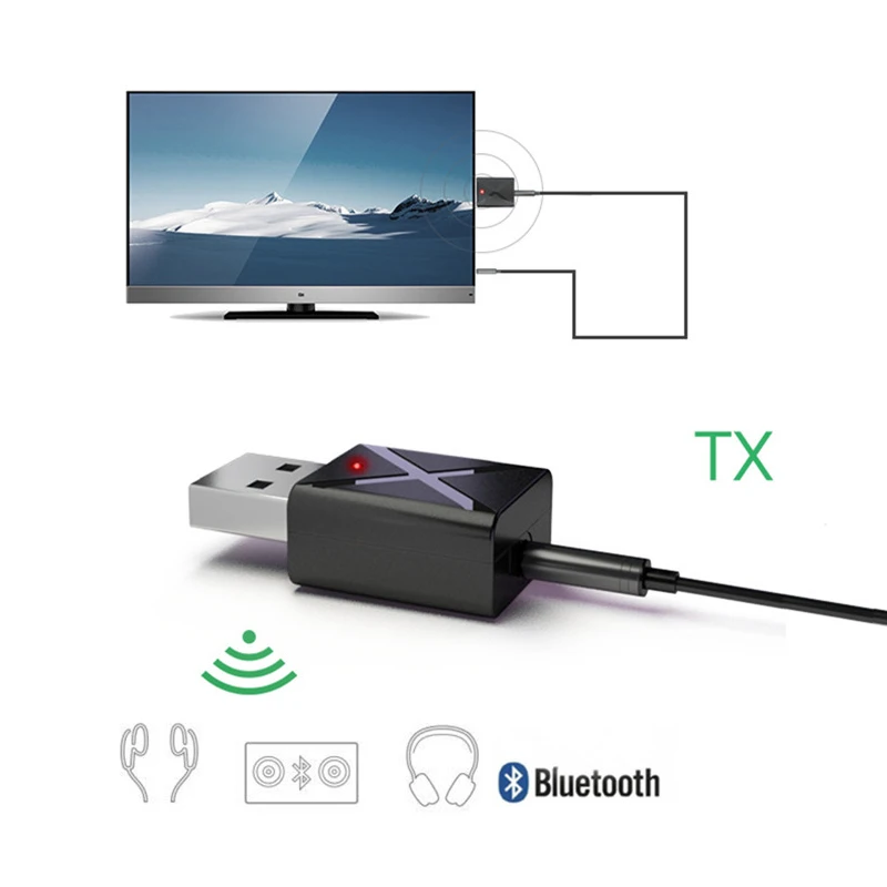 5,0 Bluetooth передатчик приемник 3,5 мм AUX стерео беспроводной Bluetooth адаптер для автомобиля аудио Bluetooth аудио приемник