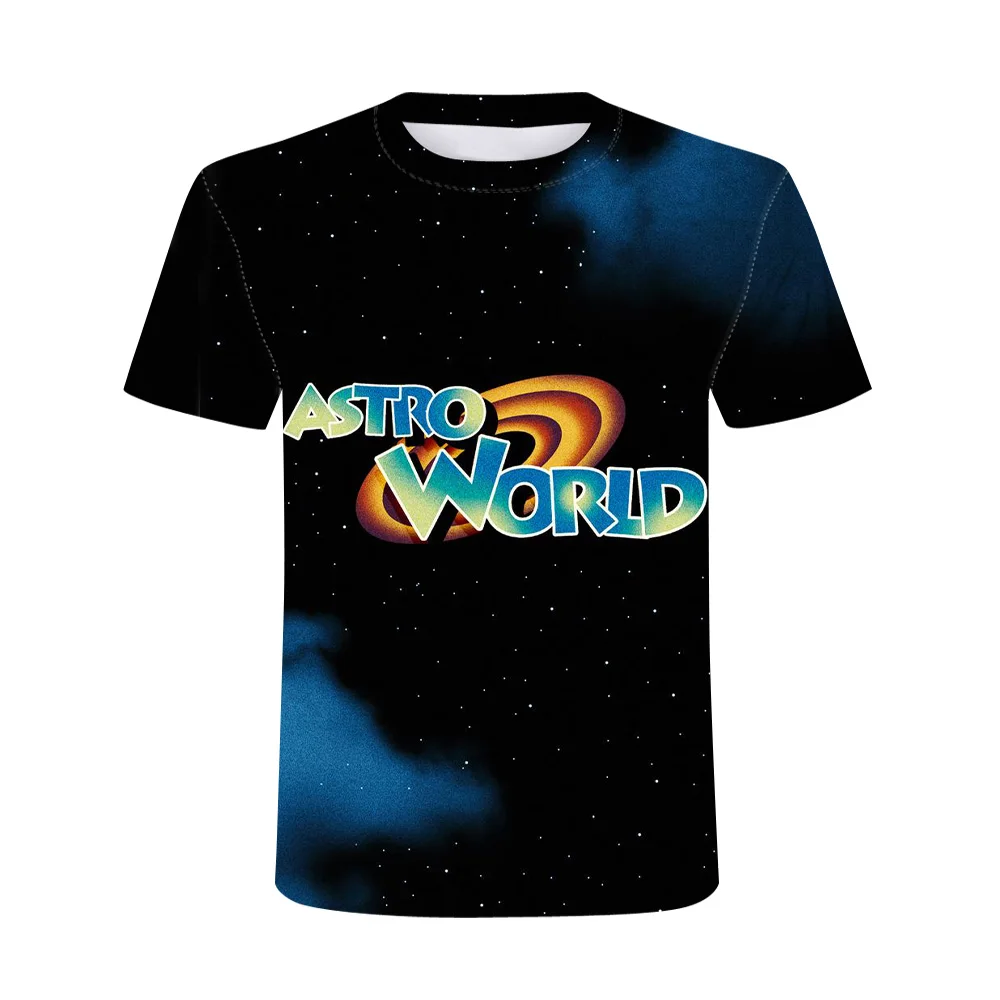 

travis scott3D digital printed T-shirt color Europe and America6