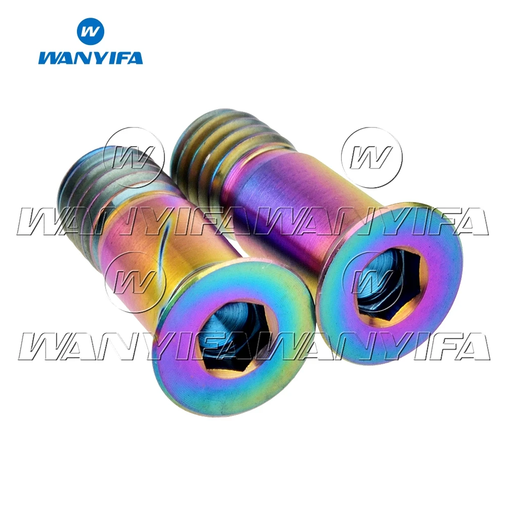 Титановый "Wanyifa" болт 2 предмета M5x14.5mm направляющий болт для велосипедов