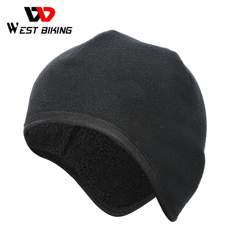 Men Women Winter Thermal Fleece Cycling Caps Windproof Running Skiing Motocycle Riding Head Hat Woman MTB Bike Cycling Headwear 1