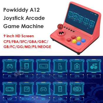 

POWKIDDY A12 9 inch IPS Arcade Joystick Game Console 32GB 2000 Games Stick Gaming Video Gamepad Support 9 Languages