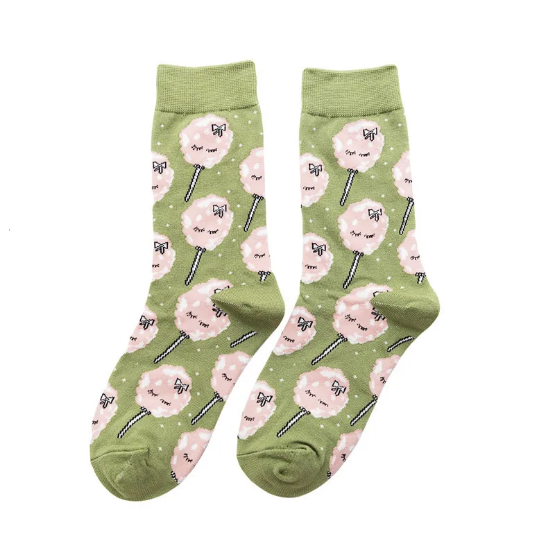 Новинка чесаный хлопок Для женщин носки для девочек Забавный Harajuku Симпатичные кошки и собаки из мультфильма с принтом счастливые носки рождественские носки для малышей; подарок