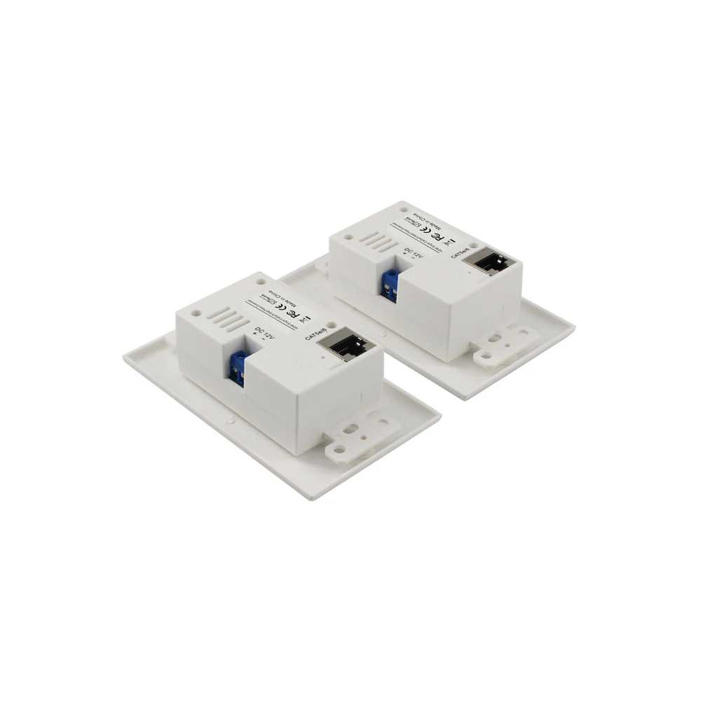 Placa de Parede Hdmi Rj45 Extensor sobre Cat5e Cat6 com ir Remoto Hdmi Transmissor e Receptor Distância até 50m - Imagem 3