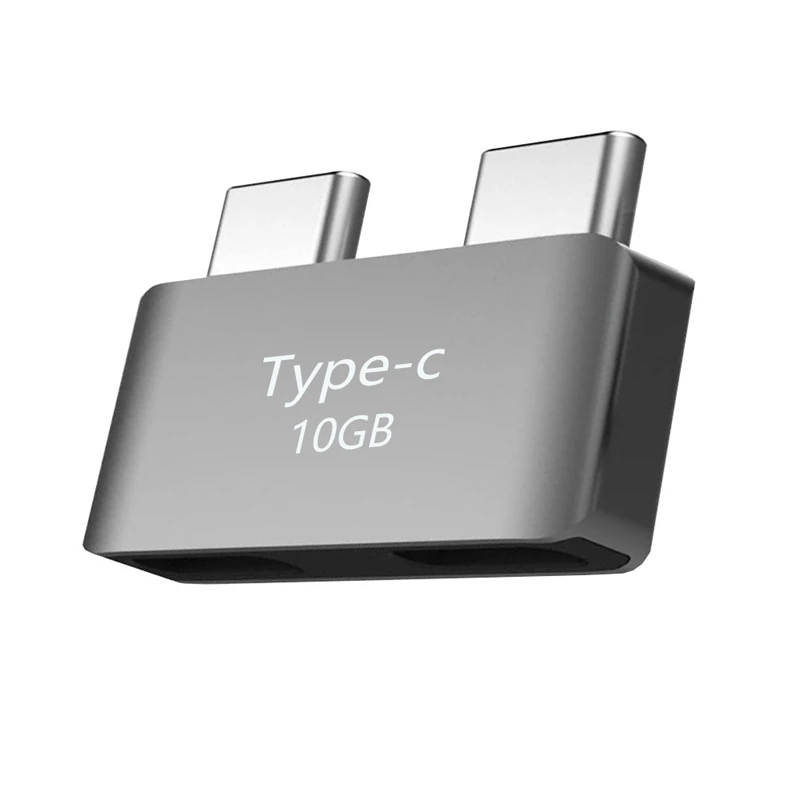 Короткий удлинитель с двумя портами Type-C адаптер-удлинитель типа штырь-гнездо