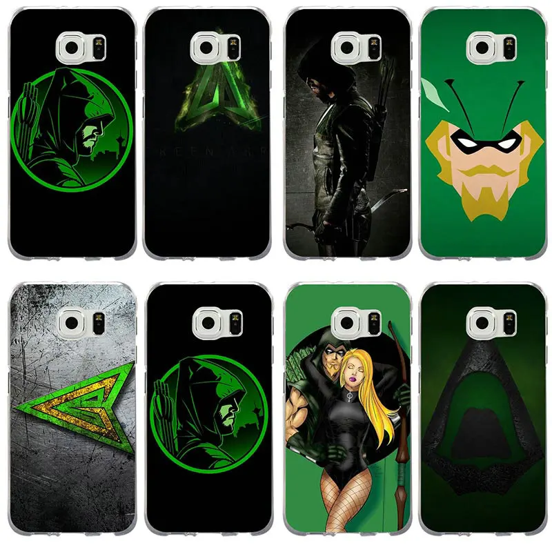 Fashion Green Arrow Season Soft Slim Phone Case for Samsung Galaxy S2 S3 S4 S5 Mini S6 S7 Edge S8 S9 S10 Plus Lite Note 8 9 |