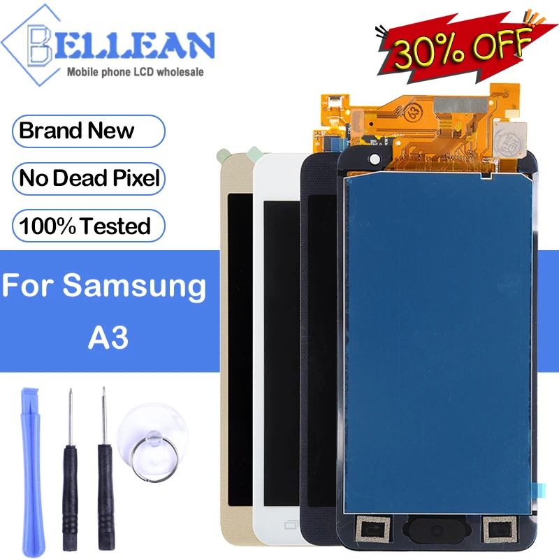 

Dinamico Promotion A300 Lcd For Samsung Galaxy A3 Lcd Touch Screen Digitizer Assembly A3 2015 Display A300F Free Shipping+Tools