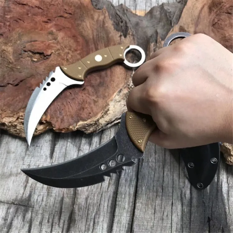 Открытый самообороны тактический боевой Karambit CS GO счетчик-strike Универсальный нож кемпинг охотничий нож выживания коготь ножи