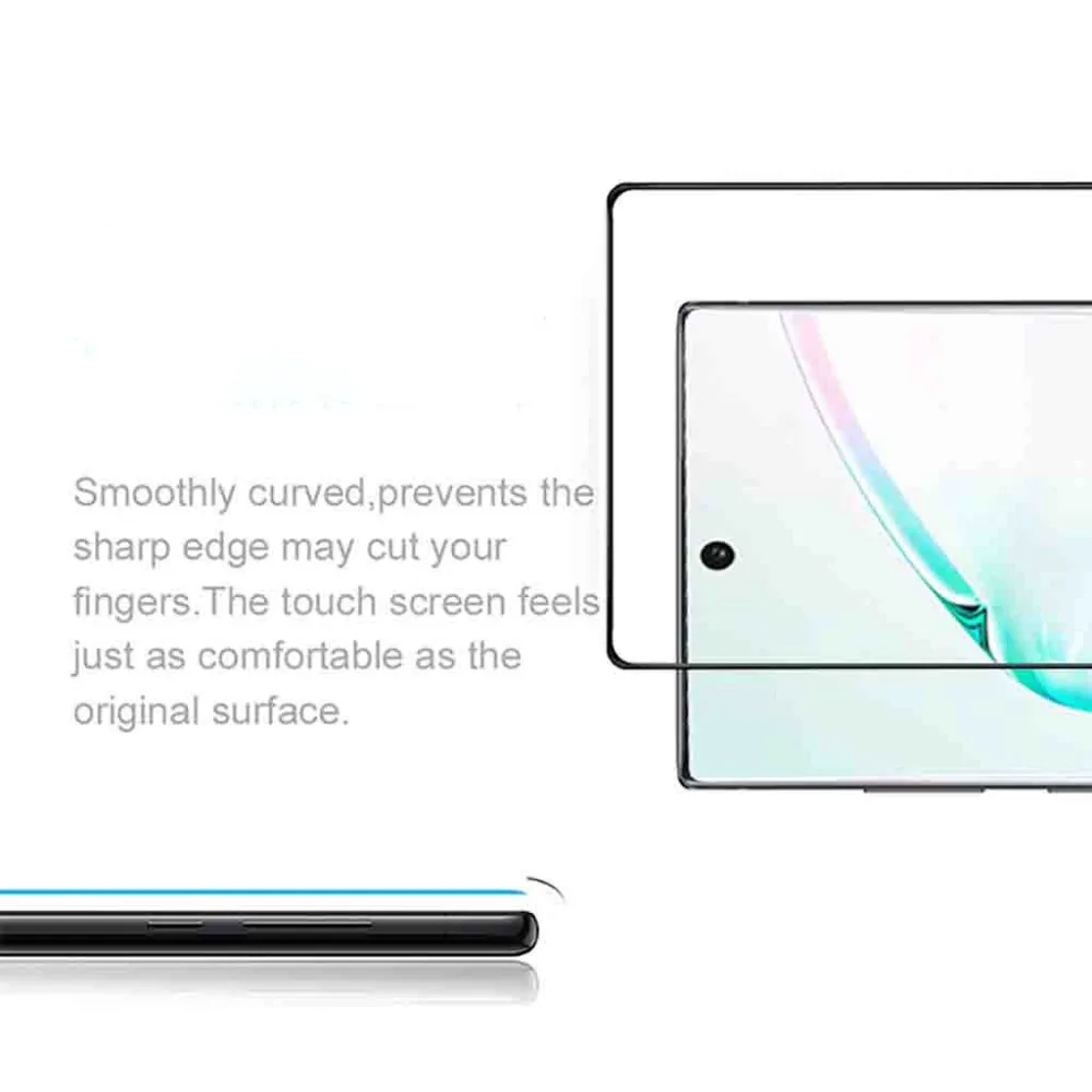 Mnycxen 3D изогнутое Защитное стекло для samsung Galaxy Note 10 Plus закаленное стекло Note10 Защитная пленка для экрана
