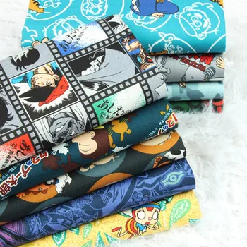 

45*140cm Plain Cotton Fabric Style Digital Cartoon Printing Handmade Sewing Quilting Fat Quarters Child DIY Patchwork Fabric