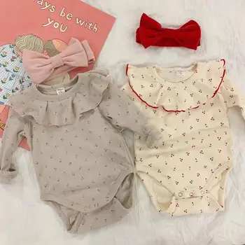 

2020 New Style Babys Girls Printed Romper Spring Cotton Babys Jumpsuit 6-24 Month PY868