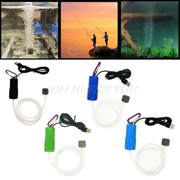 

Portable Mini USB Aquarium Fish Tank Oxygen Air Pump Mute Energy Save Compressor Aquatic Terrarium Accessories Drop Shipping