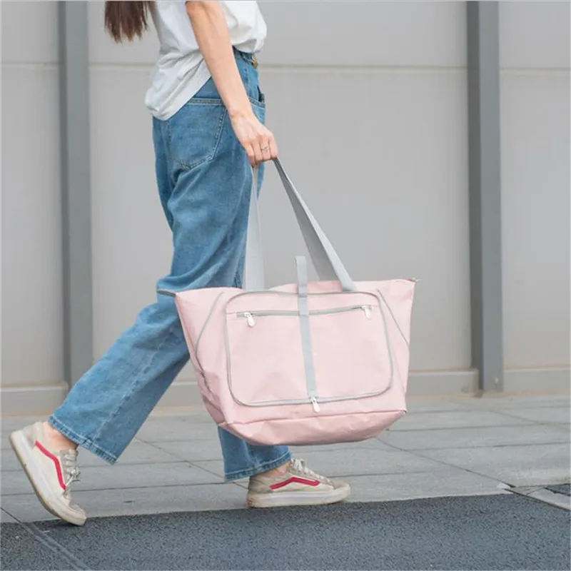 Large Capacity Travel Bags Clothes Luggage Storage Organizer Collation Pouch Cases Outdoor Shoulder Foldable Duffle Bag