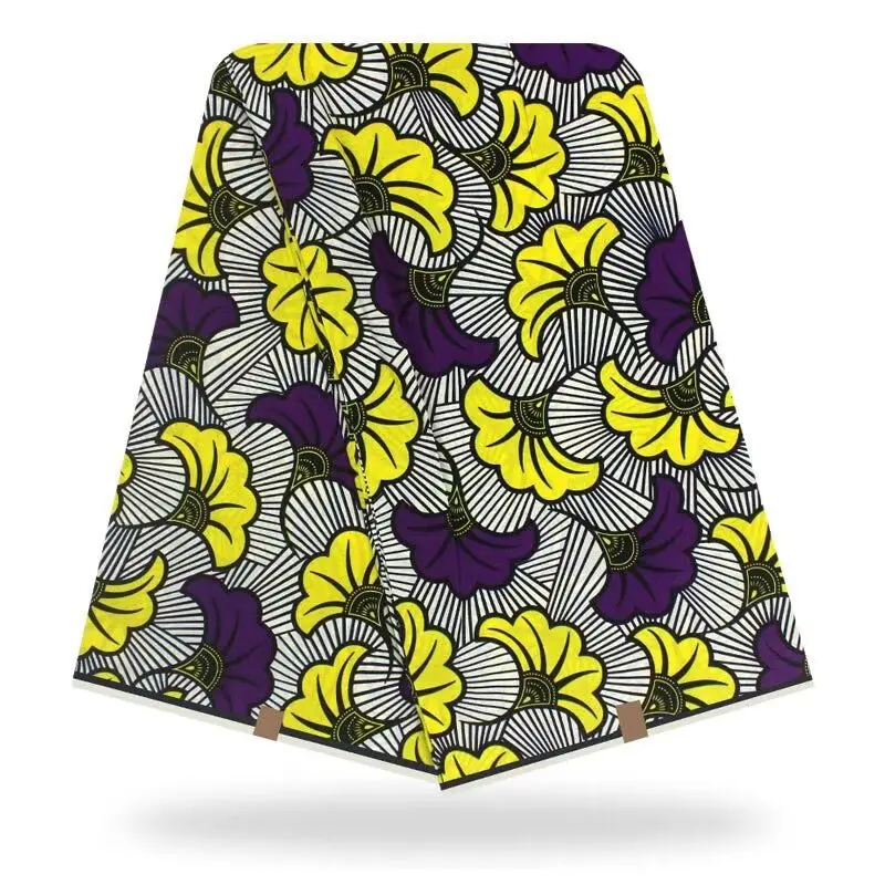 

High Quality African Fabric 100%Cotton Veritable African Wax Print Fabrics 6 Yards Ankara Style Sewing Material VL14-87