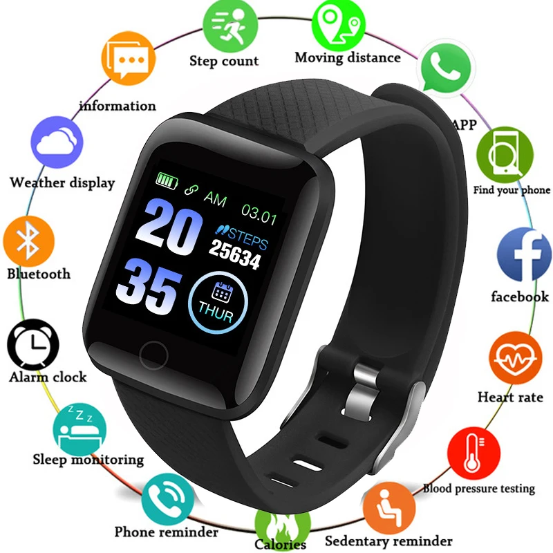 

D13 Fitness Watches Smart Watch Heart Rate Monitor Blood Pressure Monitor for ios Android phone
