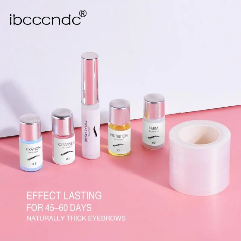 ibcccndc Safe Perming Brow Kit Styling Lifting Eyebrow Enhancer Beauty Salon Home Use DIY No Hurt Eyebrow Makeup Kit TSLM1