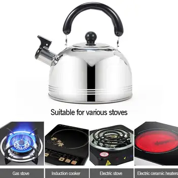 

2/3/4L Anti Scald Cookware Coffee Tea Kettle Automatic Whistling Stainless Steel Kettle For Gas Stove With Handle Large Capacity