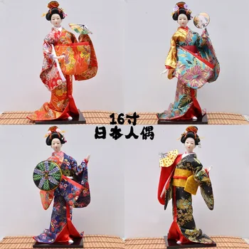 

Japanese kimono figure Japanese folk handicrafts Juan geisha 16 "puppet home decoration accessories modern vintage home decor