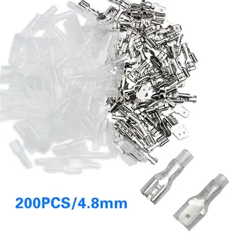 

Male/Female Spade Crimp Terminals Electrical Insulating Sleeve Wire Wrap Connector for 22-16 AWG 0.5mm2-1.5mm2