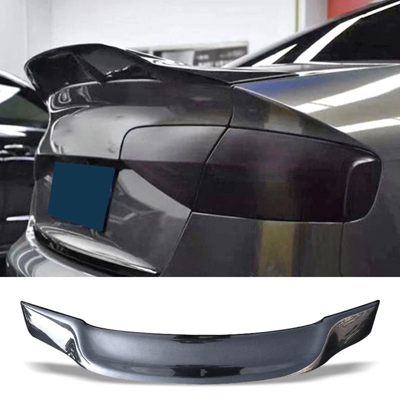 

Car Trunk Spoiler Carbon Fiber FRP Auto Rear Trunk Wing R Style Refit Accessories Spoiler For Audi A4 B8 B9 Sedan 2013-2016