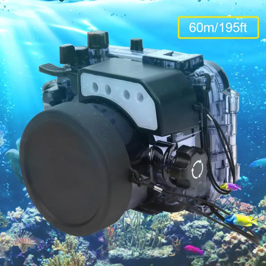 60m 195ft подводный водонепроницаемый чехол для камеры для sony RX100 I II III IV V Mark 1-5