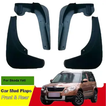 

For Skoda Yeti 2016-2018 Car Mud Flaps Splash Guard Mudguard Mudflaps 4pcs ABS Front & Rear Fender Protector