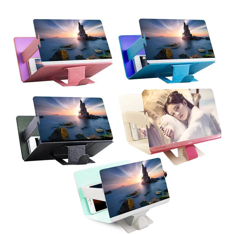 Универсальный мобильный телефон с 3d экраном HD видеоусилитель увеличительное