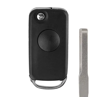 Белый OkeyTech дистанционный чехол для ключей откидной складной чехол для ключей Mercedes Benz C E S ML SL ML55 AMG S500 SL500 W168 W124 ключ с лезвием HU39 - Цвет: Белый