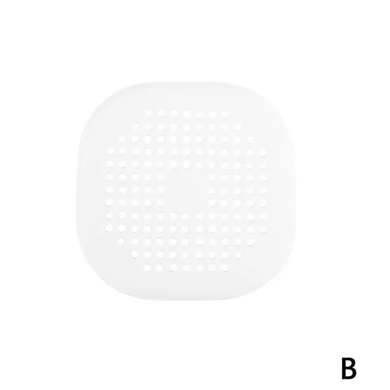 Kitchen Sink Anti-blocking Silicone Floor Drain Cover Bathroom Drain Hair Sewer Screen Shower Drain Cover - Цвет: White
