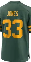 Custom Embroidery For Men Women Kid Youth Aaron Jones New Green American Football Jersey