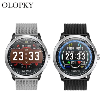 

New Smart Watch Blood Pressure PPG ECG Heart Rate Monitor Multi-Language Waterproof Pedometer Sports Smartwatch For Men Women