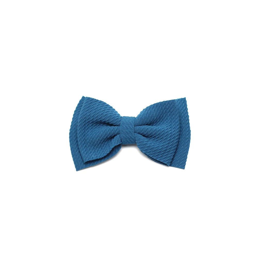 Заколка-шпилька-бант из кожи аллигатора для маленьких девочек; детские заколки для волос с большим бантом; Bebes; бант для волос; Детский головной убор; детский однотонный бант - Цвет: 1