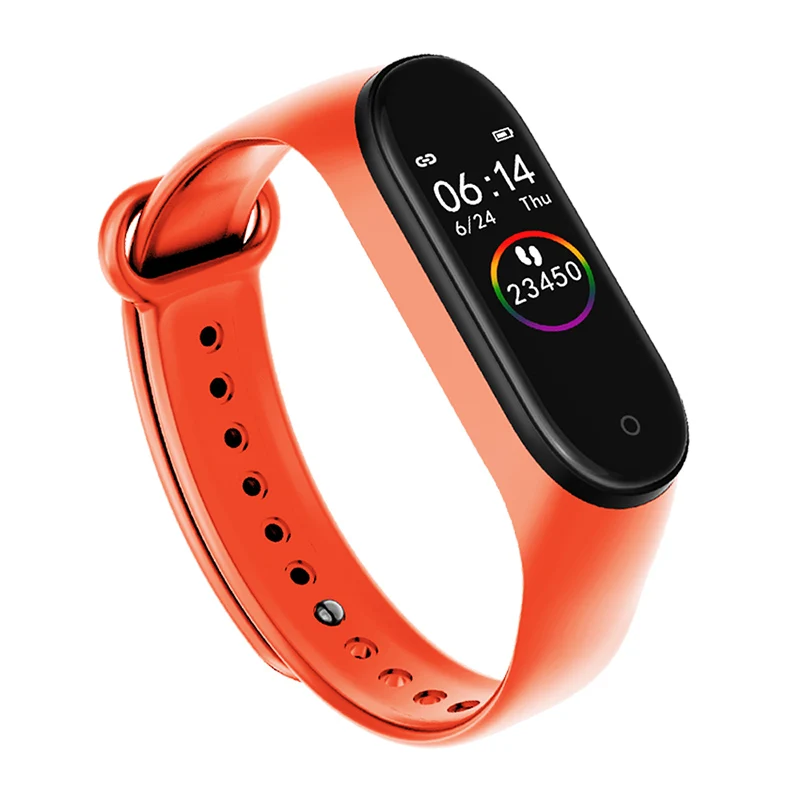 orange Fentorn M 4 фитнес-браслет для мужчин пульсометр измеритель артериального давления Bluetooth спортивный умный Браслет для Xiao Mi 3 Android IOS - Цвет: orange