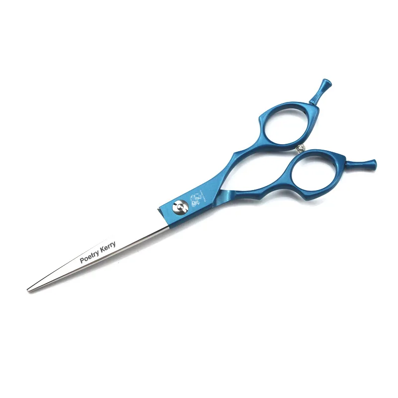 blue PK-65straight Высококачественные Профессиональные JP440C 6,5 дюймов ножницы для собак Pet прямые ножницы для стрижки собак - Цвет: blue PK-65straight