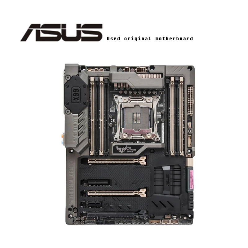 Оригинальная материнская плата для ASUS SABERTOOTH X99 DDR4 LGA 2011-V3 USB2.0 USB3.0 128GB X99 настольная материнская плата