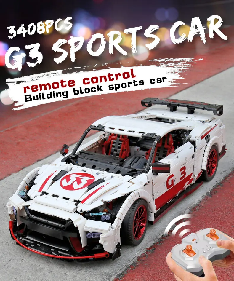 Креативная серия Moc Technic Ниссан GTR GT3 скоростной гоночный спортивный автомобиль набор автомобилей строительные блоки кирпичи модель игрушки 25326