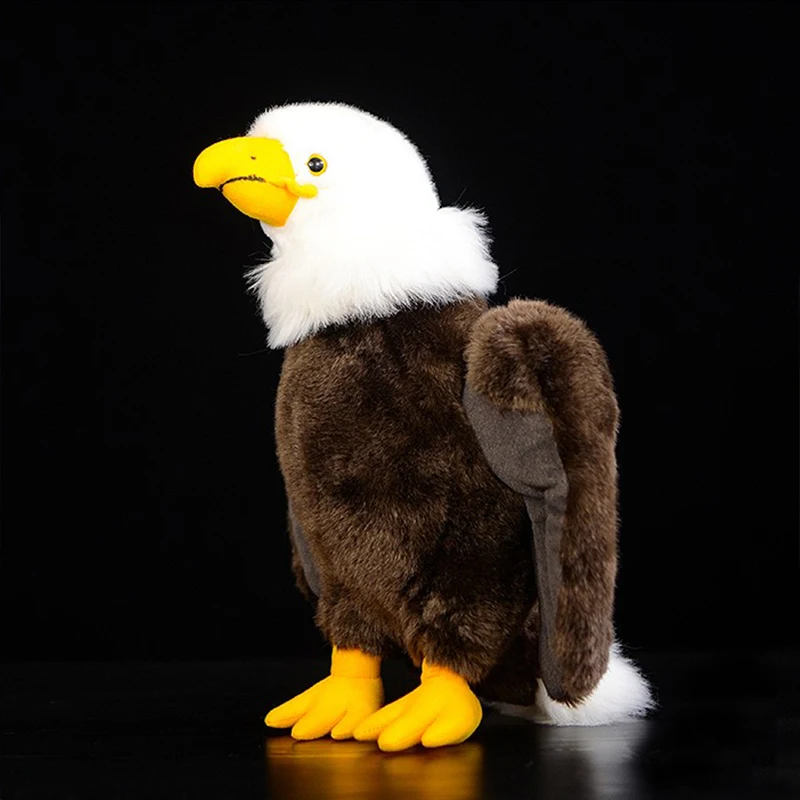 33 смплюшевый имитирующий лысый орел коллекция животных Мягкая. kawaii emulatory bald eagle искусственный мягкий милый реалистичный Рождественский ребенок