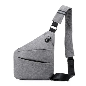 

Brand Men Travel Business Fino Bag Burglarproof Shoulder Bag Holster Anti Theft Security Strap Digital Storage Chest Bags