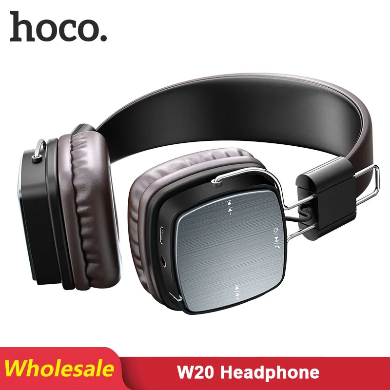 Беспроводные наушники HOCO W20 2 шт./лот оптом Bluetooth складная стереогарнитура аудио Mp3