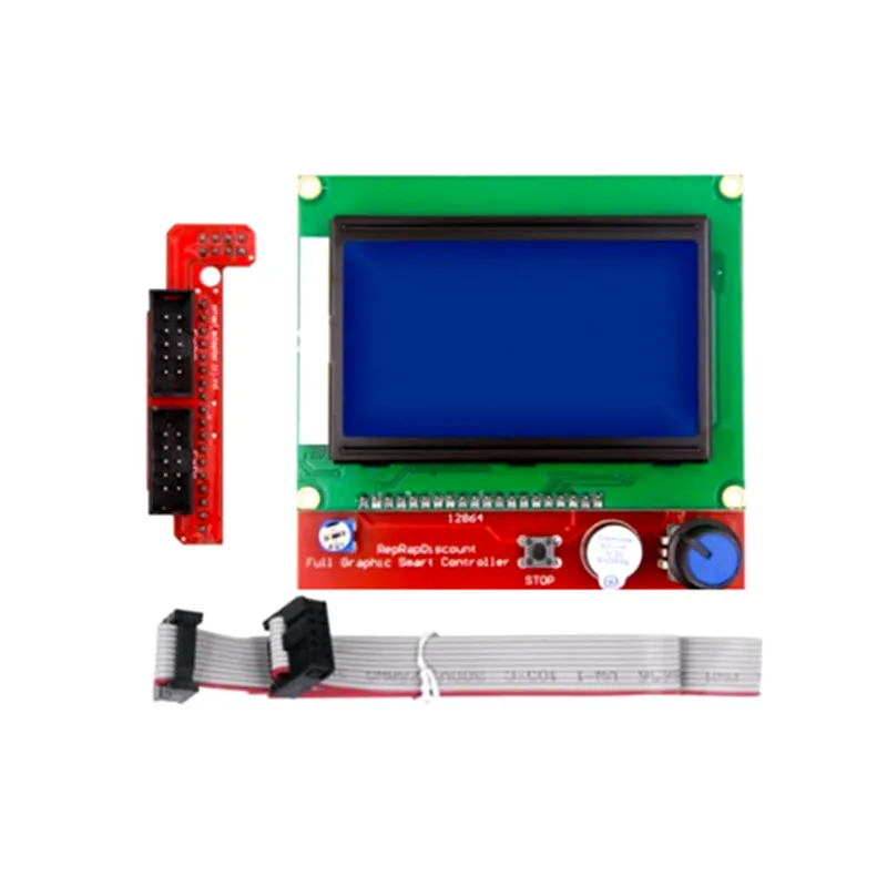 CNC 3d Принтер Комплект для Arduino Mega 2560 R3+ RAMPS 1,4 контроллер+ lcd 12864+ 6 концевой выключатель фиксатор+ 5 A4988 шаговый драйвер