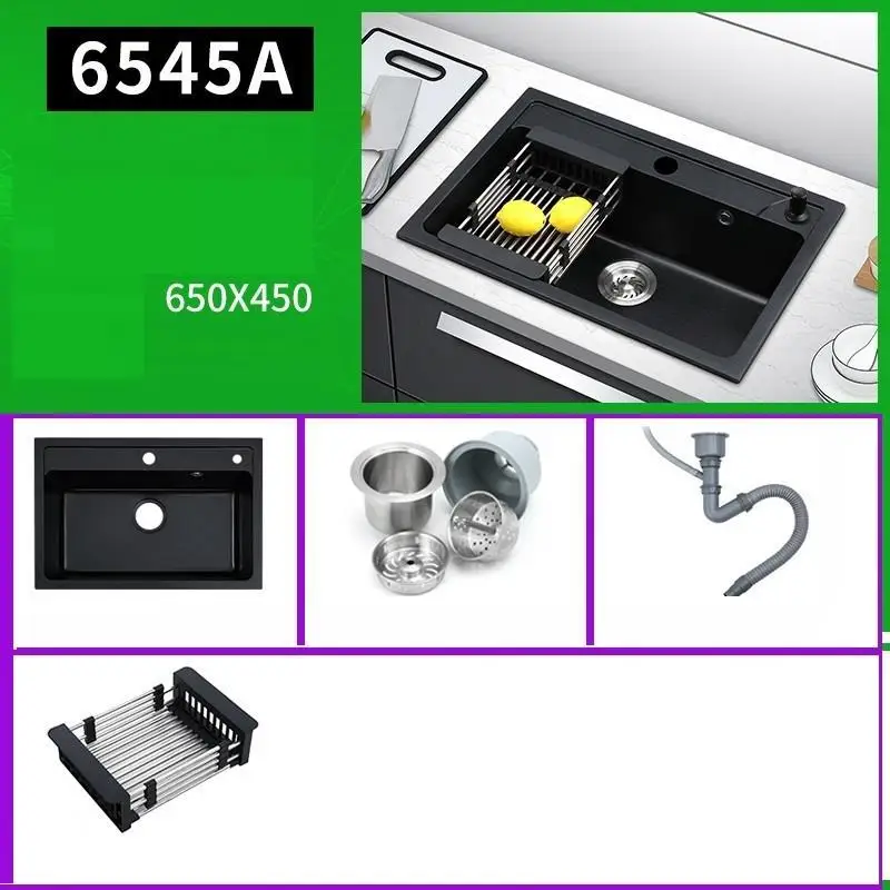 MODEL I Wasbak Portatil Umywalka Лава Manos кран Keuken Gootsteen Spoelbak Dissipador Lavabo Cuba Fregadero Pia Cozinha кухонная раковина - Цвет: MODEL I