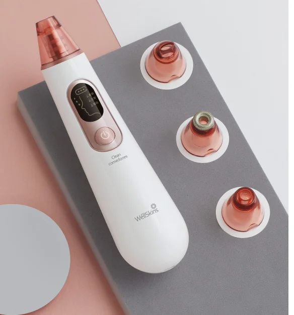 Xiaomi Wellskins Clean Beauty Blackhead Remover Face Deep Cleanser Removal Vacuum Suction Facial Beauty Care Tool Skin Care - Цвет: Розовый